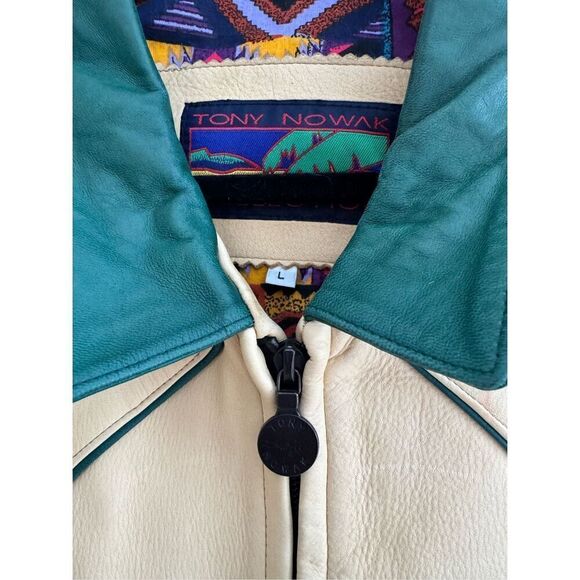 Tony Nowak Collection Country Star Hollywood Vintage Leather Retro Jacket, Large - Picture 6 of 12